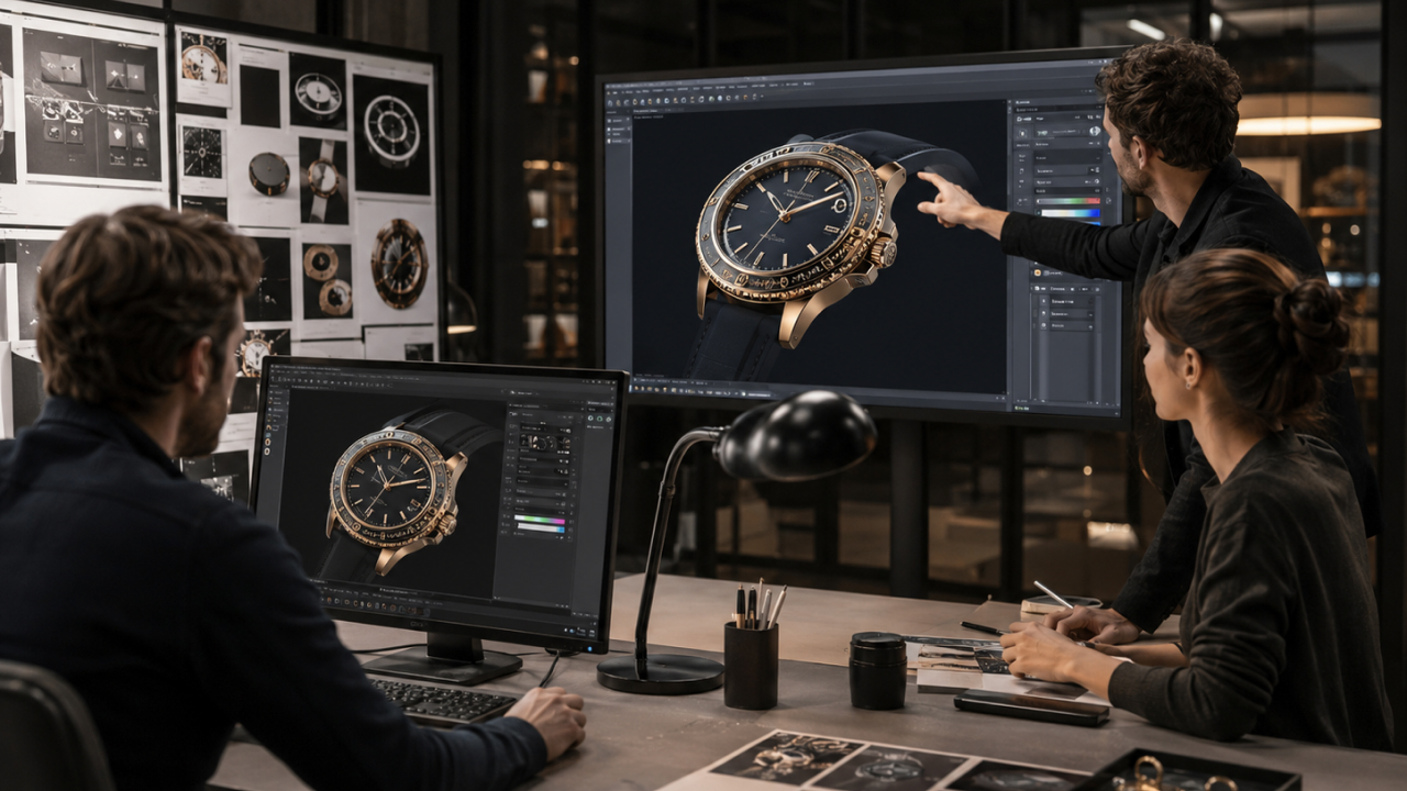 3D luxury watch visualization for premium product marketing
